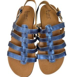 Boc Born Concept Women's blue Gladiator Sandals Size 10 Coastal Resortwear Boho
